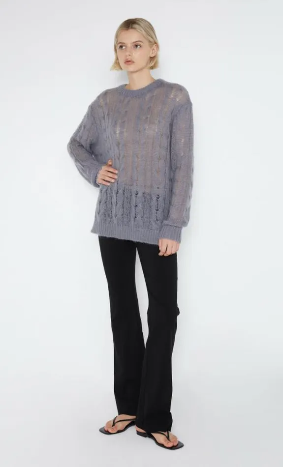 Long Sleeve Shop Bec Bridge Antoine Knit Jumper Gunmetal