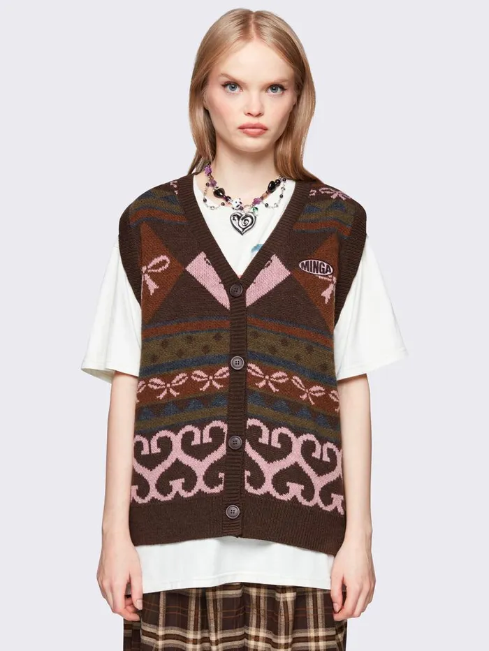 Love Bows Sweater Vest Women Minga London Knitwear