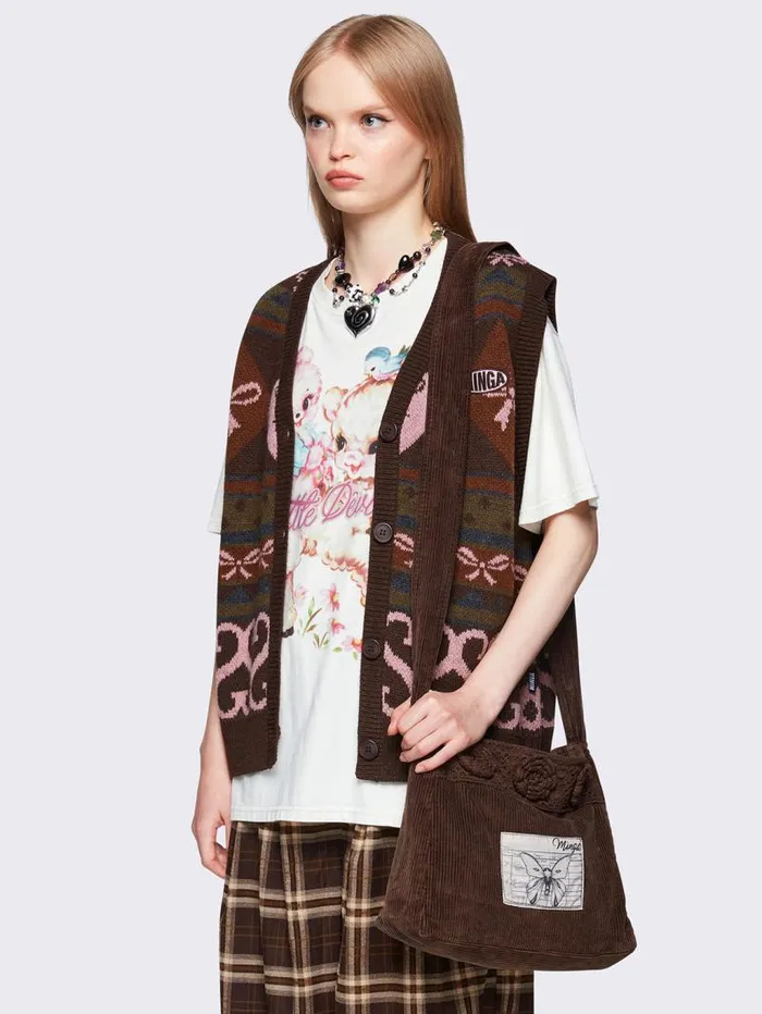 Love Bows Sweater Vest Women Minga London Knitwear Love Bows Sweater Vest Women Minga London Knitwear