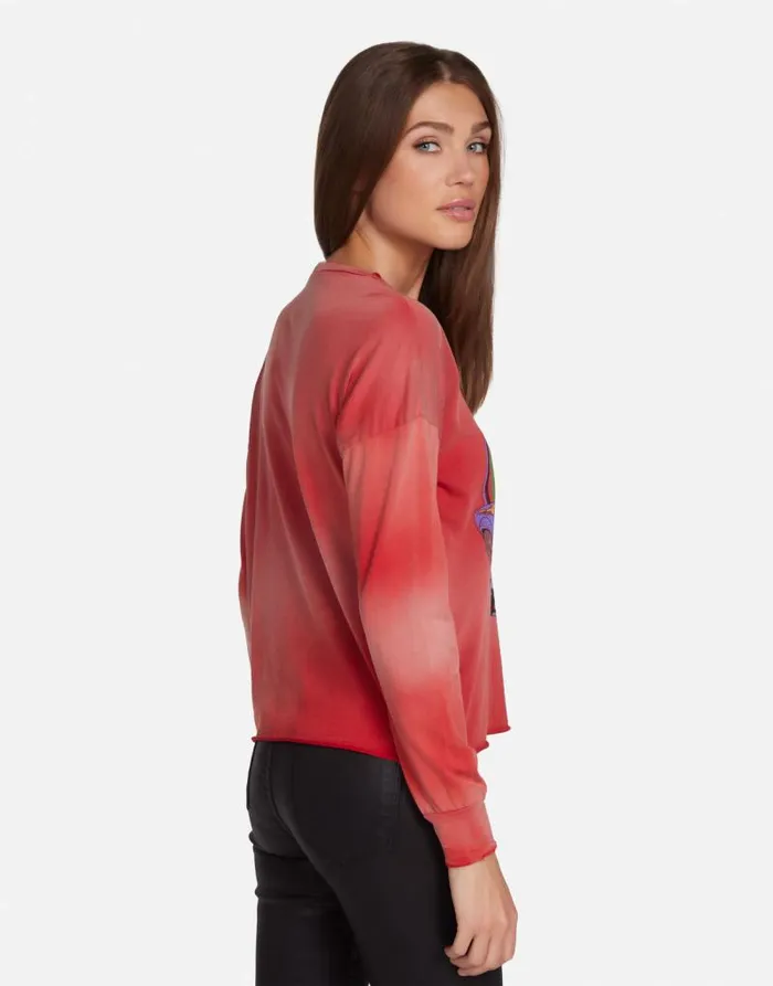 Luella Hot Wheels Roger Dodger Faded Brick Women Lauren Moshi Long Sleeve