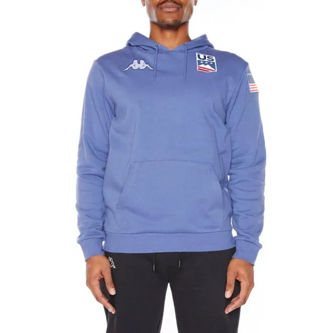 Malmo US Hoodie 8211 Blue Fiord Blue Fiord Men Kappa Hoodies and Sweatshirts