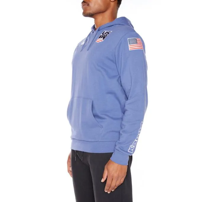 Malmo US Hoodie 8211 Blue Fiord Blue Fiord Men Kappa Hoodies and Sweatshirts