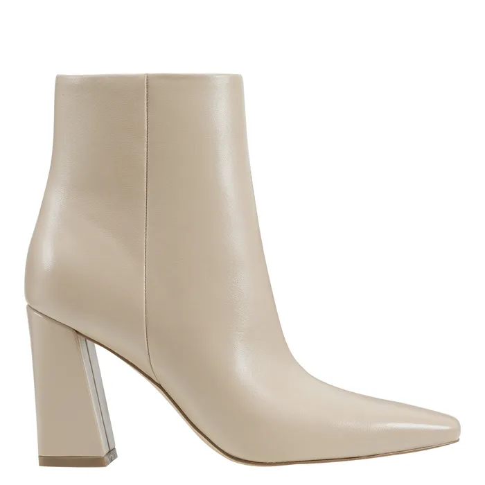 Marc Fisher Yanara Heeled Bootie Natural Leather Women Booties