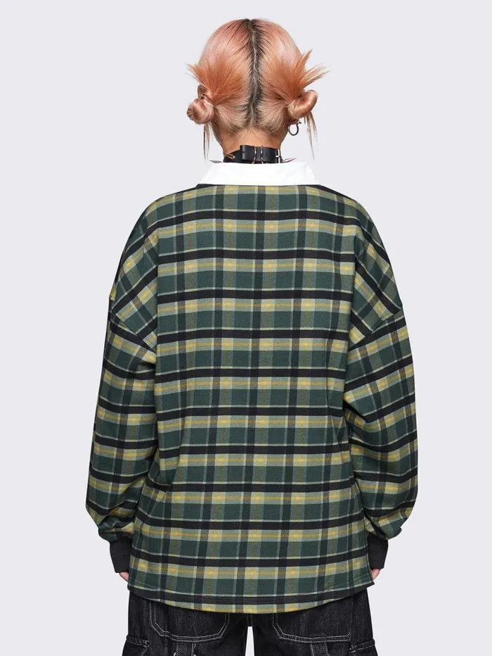 Marlon Check Polo Women Minga London Tops and TShirts