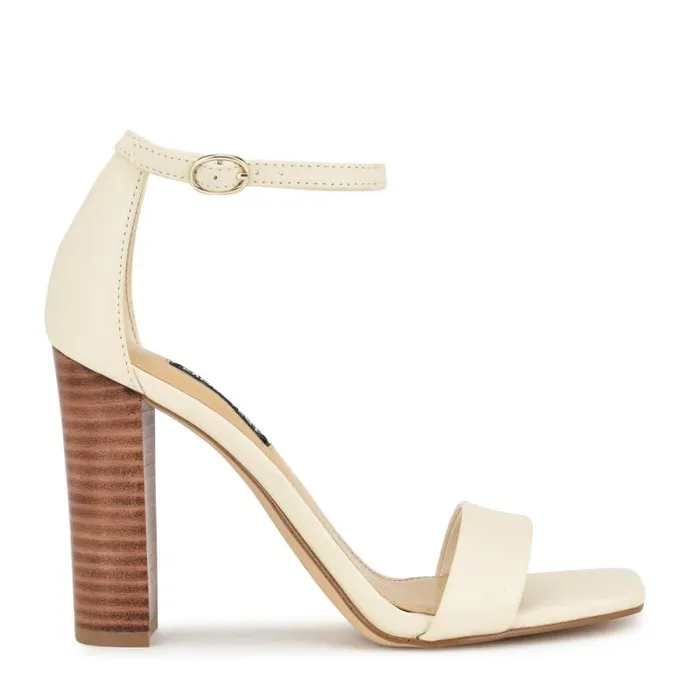 Marrie Ankle Strap Sandals Ivory Lace Women Nine West Sandals