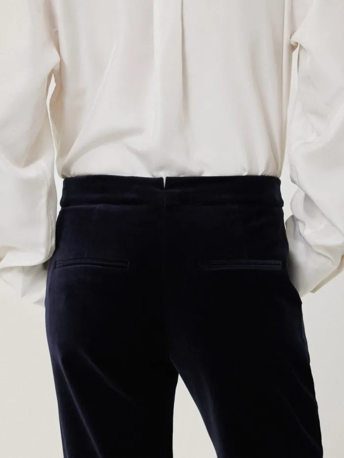 Mason Velvet Trouser Navy Women Jigsaw Party