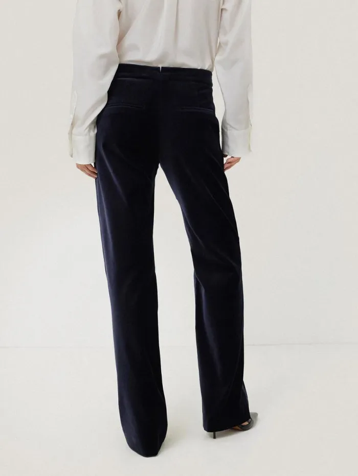 Mason Velvet Trouser Navy Women Jigsaw Party