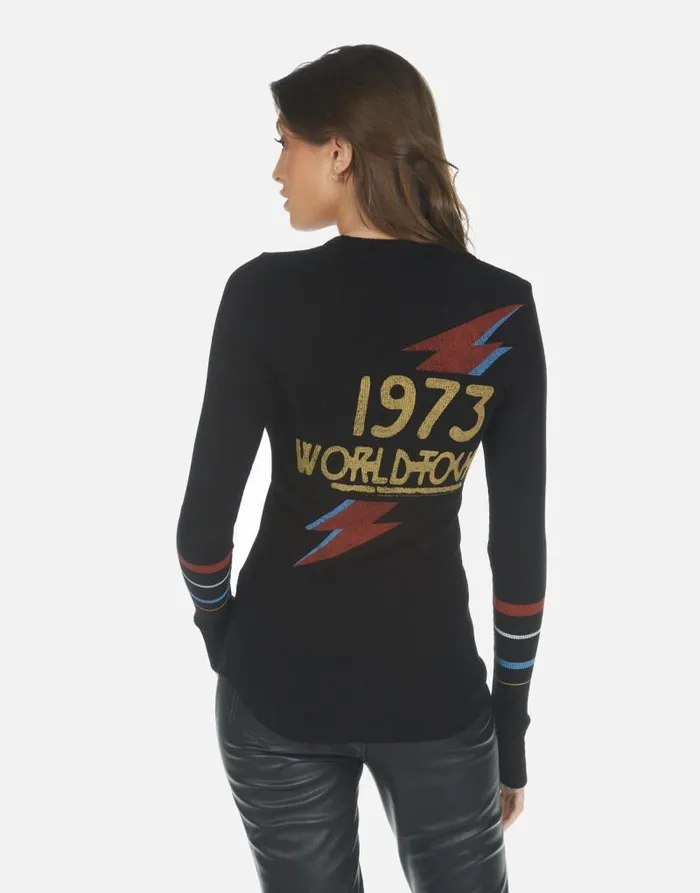McKinley Bowie 1973 Tour Black Women Lauren Moshi Long Sleeve