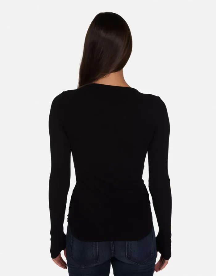 McKinley Skull Heart Black Women Lauren Moshi Long Sleeve