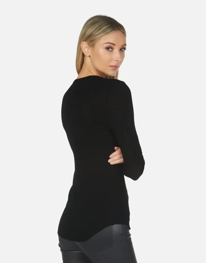McKinley X Crystal Peace Love Skull Black Women Lauren Moshi Long Sleeve