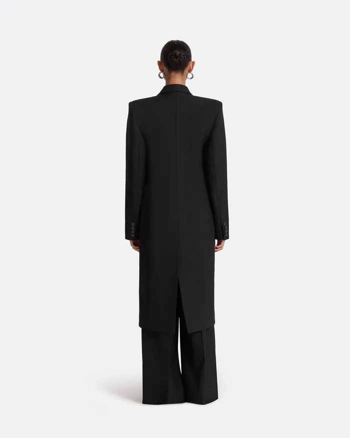 Melisso Black Coat Black Jackets and Coats Safiyaa Women
