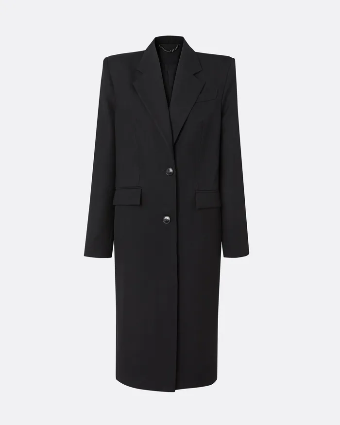Melisso Black Coat Black Jackets and Coats Safiyaa Women