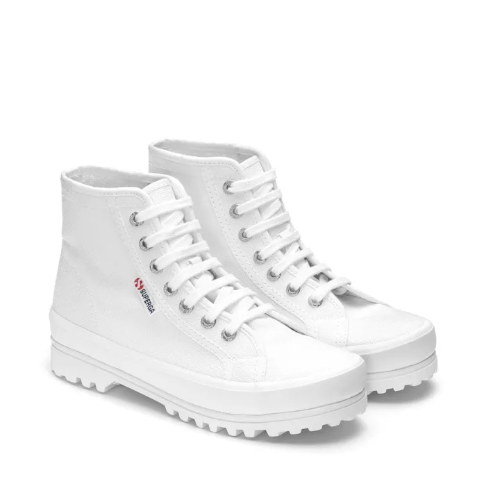 Men Ankle Boots Unisex 2341 ALPINA Laced WHITE Superga Ankle Boots