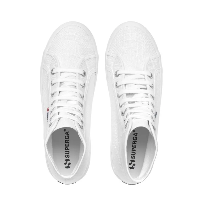 Men Ankle Boots Unisex 2341 ALPINA Laced WHITE Superga Ankle Boots
