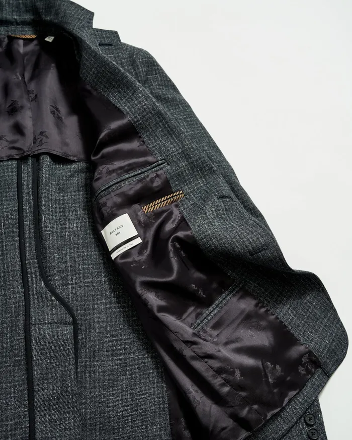 Men Archie Jacket Charcoal Billy Reid Suiting