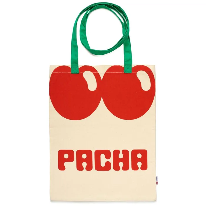Men Bags Unisex PACHA TOTE TOTE BAG WHITE 8211 RED BERRY Superga Bags And Backpacks
