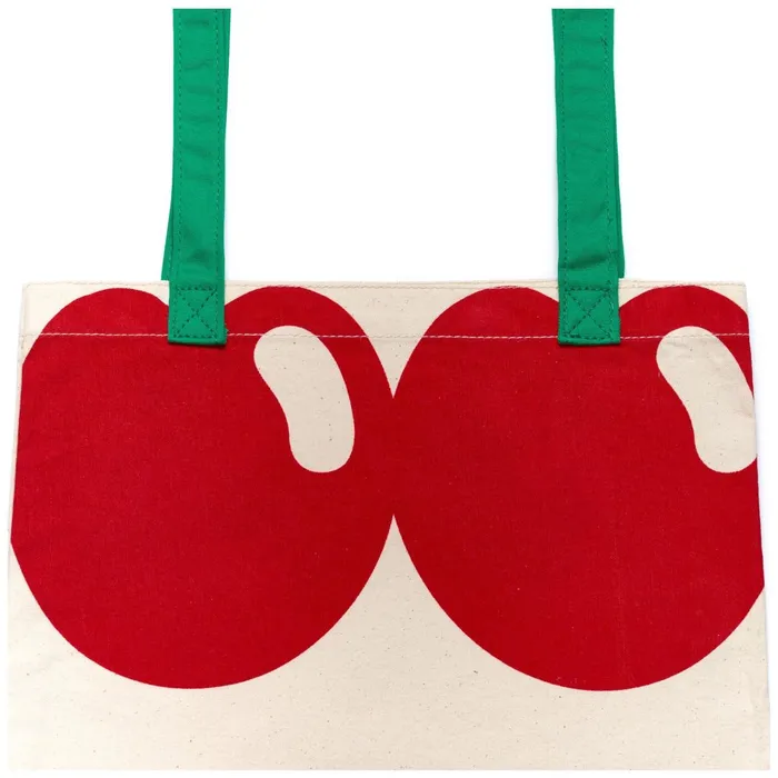 Men Bags Unisex PACHA TOTE TOTE BAG WHITE 8211 RED BERRY Superga Bags And Backpacks