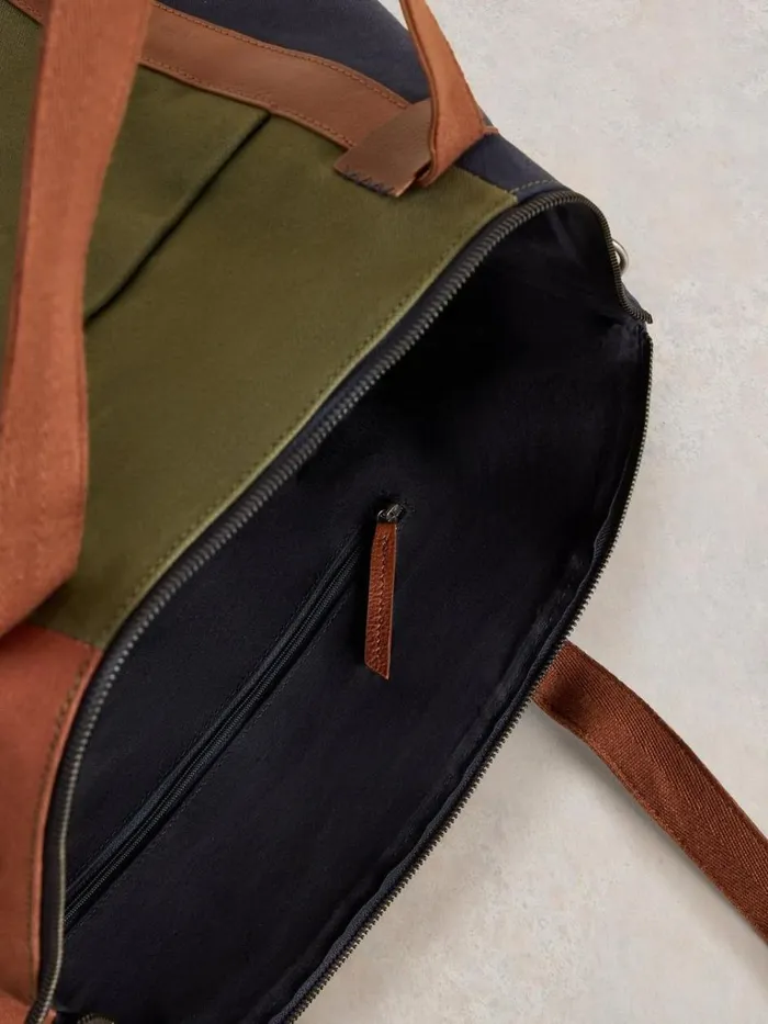 Men BAGS White Stuff Harry Canvas Holdall Bag Green Multi Men BAGS White Stuff Harry Canvas Holdall Bag Green Multi