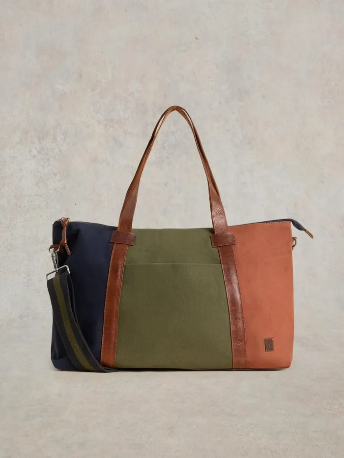 Men BAGS White Stuff Harry Canvas Holdall Bag Green Multi Men BAGS White Stuff Harry Canvas Holdall Bag Green Multi