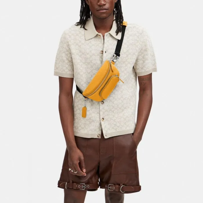 Men Beck Belt Bag Buttercup Coach Belt Bags