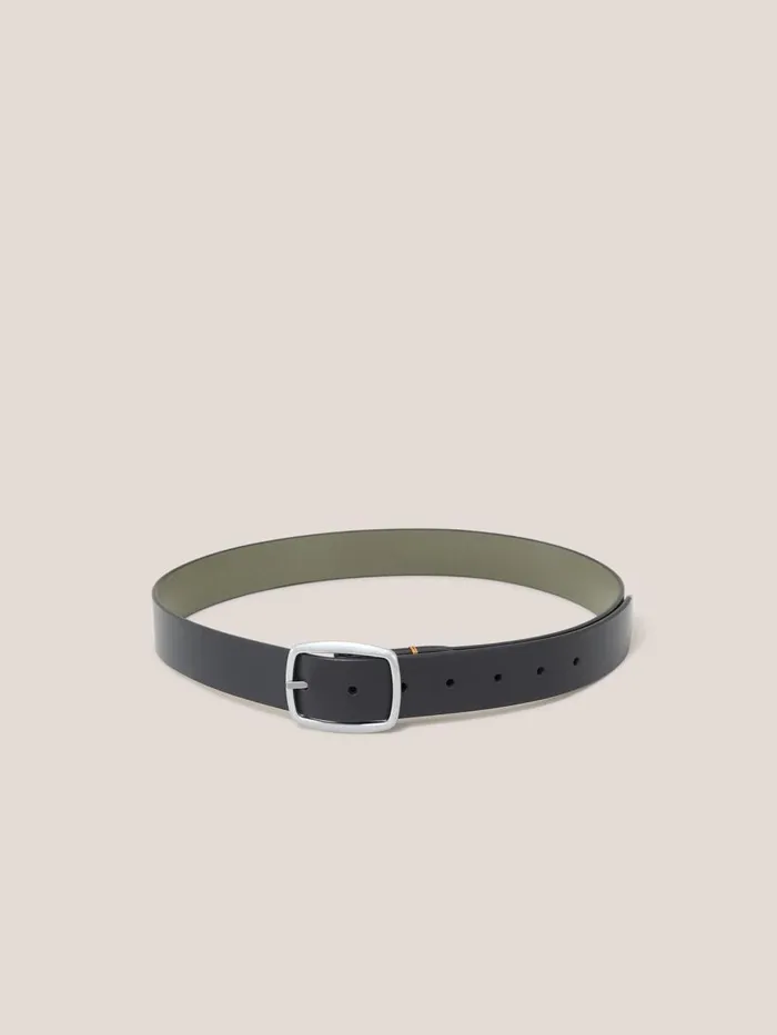 Men BELTS White Stuff Reversible Leather Belt Black Multi Men BELTS White Stuff Reversible Leather Belt Black Multi