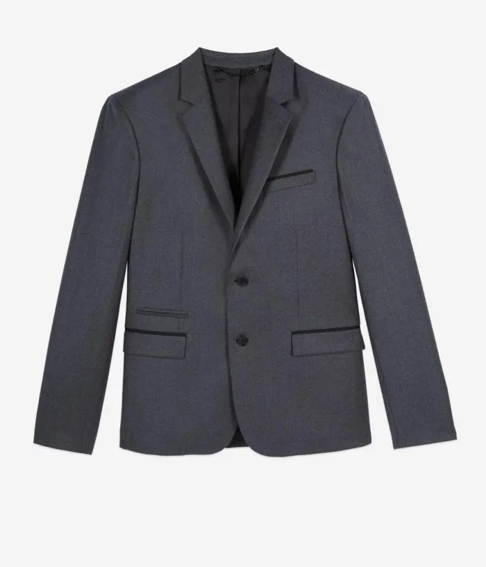 Men Blazers and Suits THE KOOPLES Gray Wool Suit Jacket Cinched Cut Men Blazers and Suits THE KOOPLES Gray Wool Suit Jacket Cinched Cut
