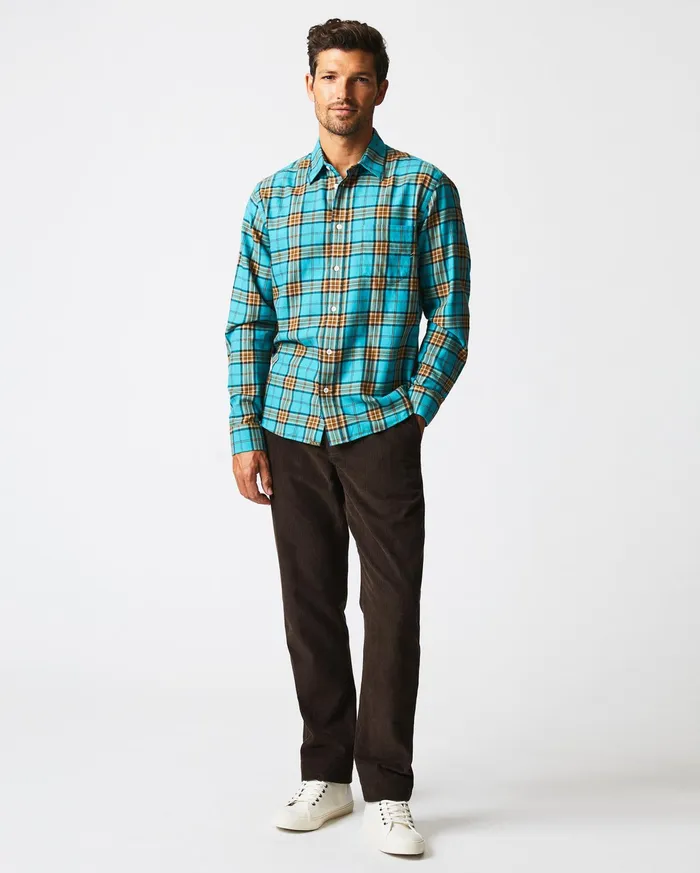 Men Bold Plaid Tuscumbia Shirt Slatemulti Billy Reid Shirting