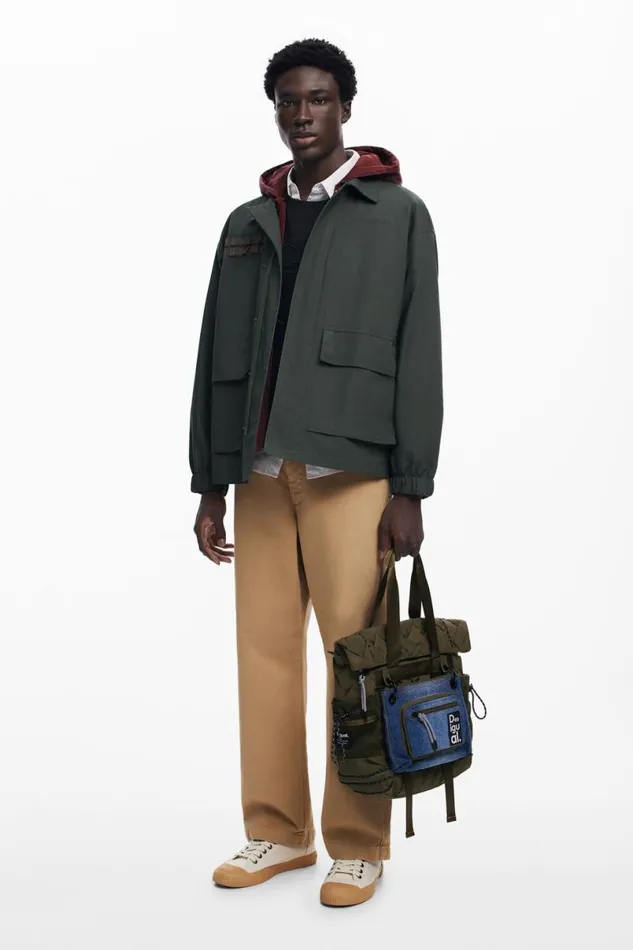 Men Coats And Jackets Desigual Windbreaker With Hood