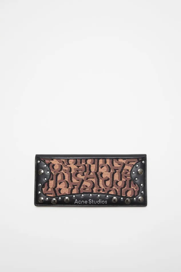 Men Continental Wallet Pinkblack Acne Studios Small Leather Goods