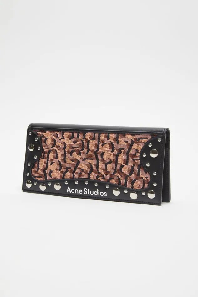 Men Continental Wallet Pinkblack Acne Studios Small Leather Goods