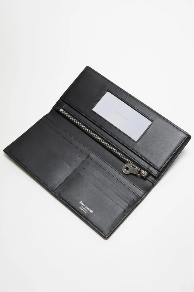 Men Continental Wallet Pinkblack Acne Studios Small Leather Goods