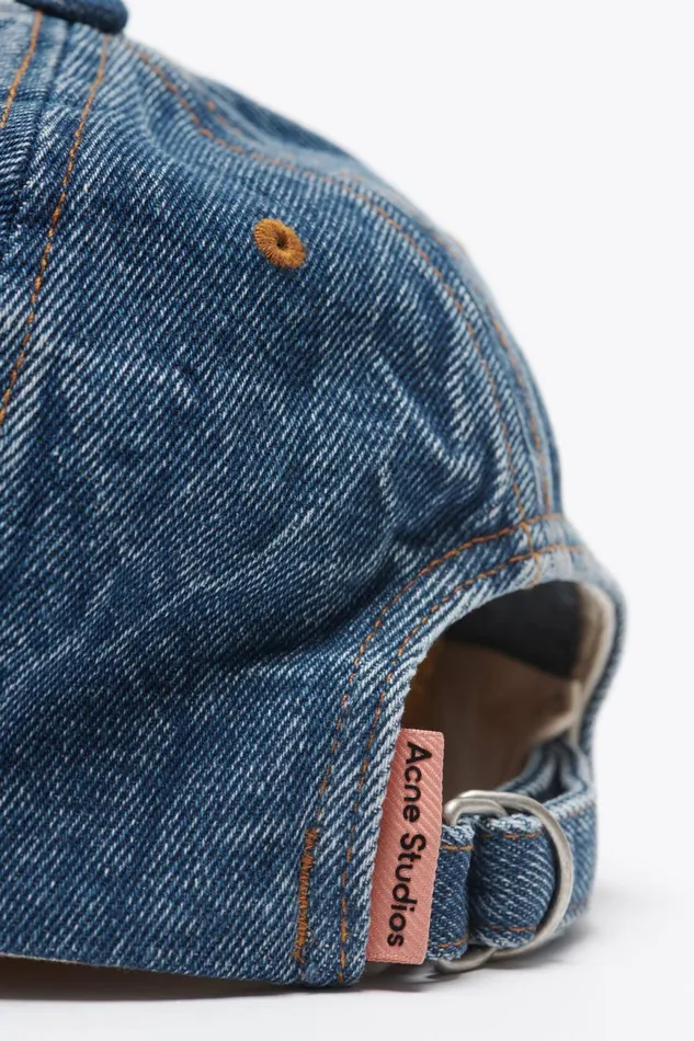 Men Denim Cap Mid Blue Acne Studios Hats