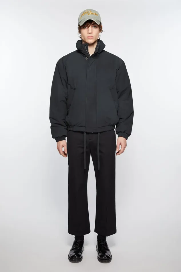 Men Dyed Puffer Jacket Navy Acne Studios Outerwear