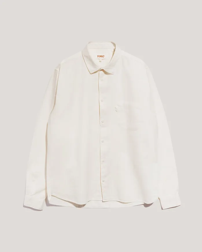 Men Earth Curtis Shirt White YMC Shirts