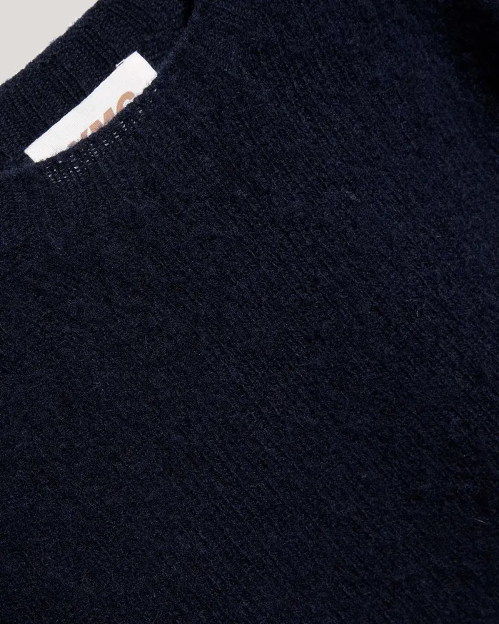 Men Earth Suedehead Jumper Navy YMC Knitwear
