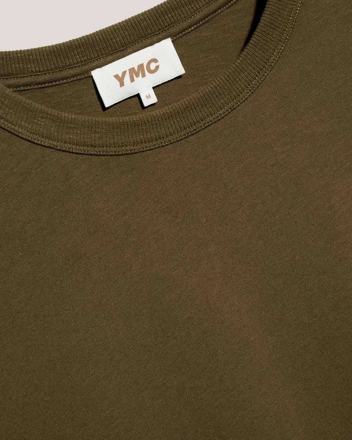 Men Earth Triple TShirt Olive YMC Tops and TShirts
