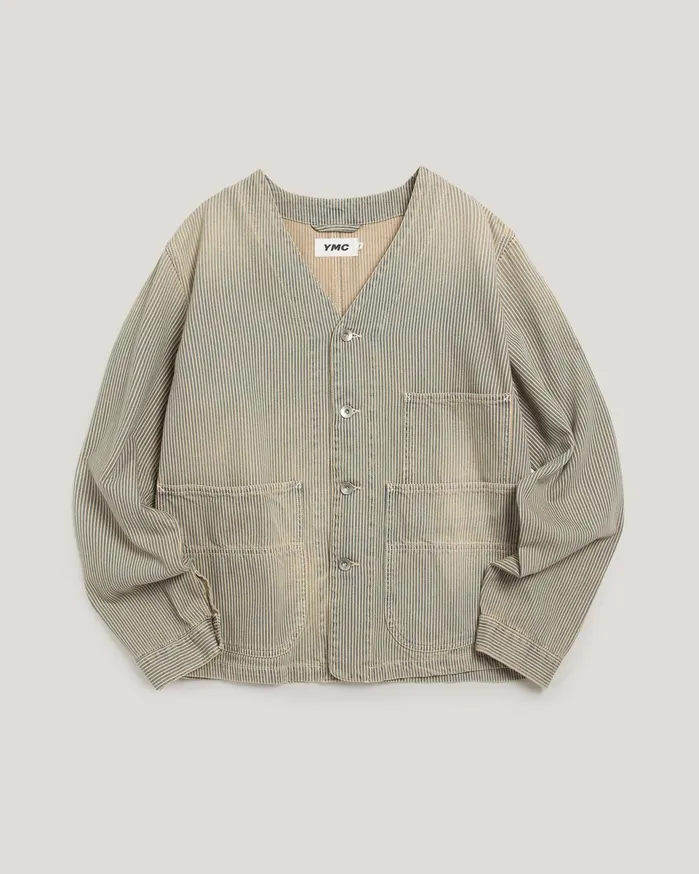 Men Farm Jacket Blue Multi YMC Denim