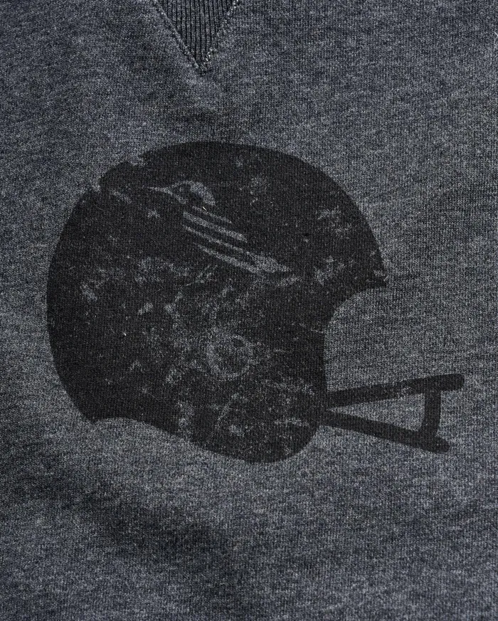 Men Football Crew Grey Billy Reid Sweaters and Sweatshirts