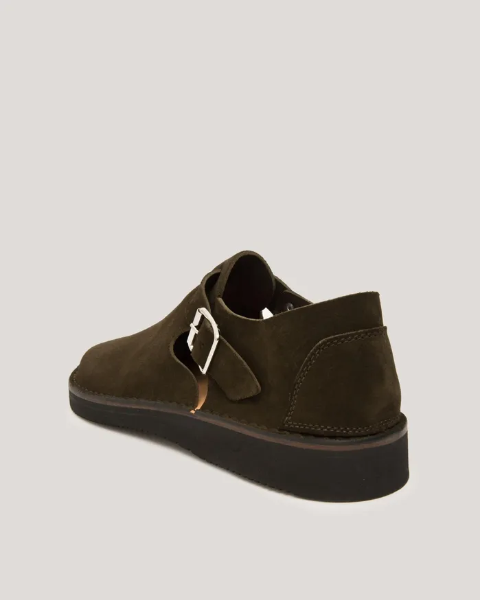 Men Fracap X YMC Men039s Suede Summer Sandals Olive YMC Sandals