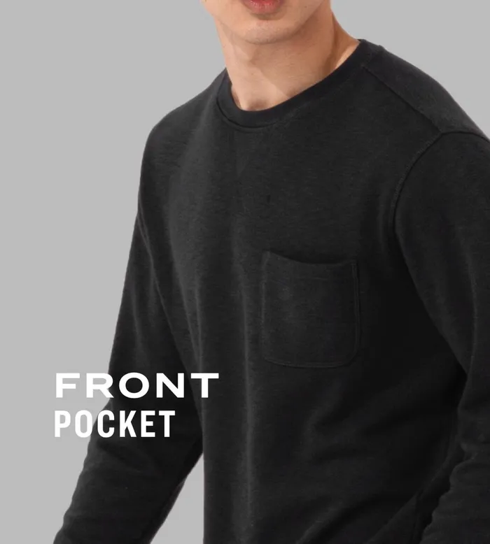 Men French Terry Sweatshirt Black Shirt 1 Pack Pair Of Thieves LongSleeve Tees Men French Terry Sweatshirt Black Shirt 1 Pack Pair Of Thieves LongSleeve Tees