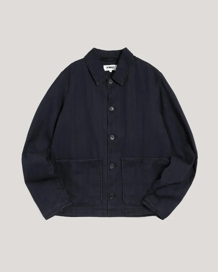 Men Groundhog Jacket Indigo YMC Outerwear