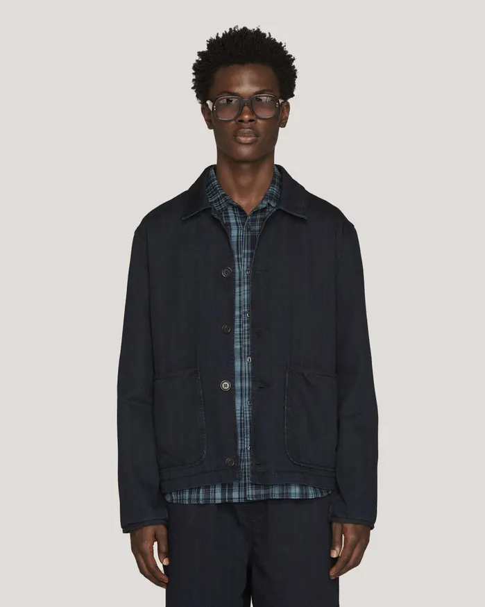 Men Groundhog Jacket Indigo YMC Outerwear
