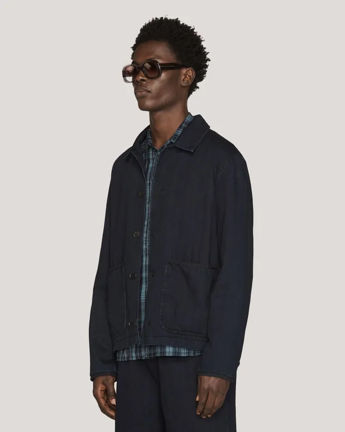 Men Groundhog Jacket Indigo YMC Outerwear