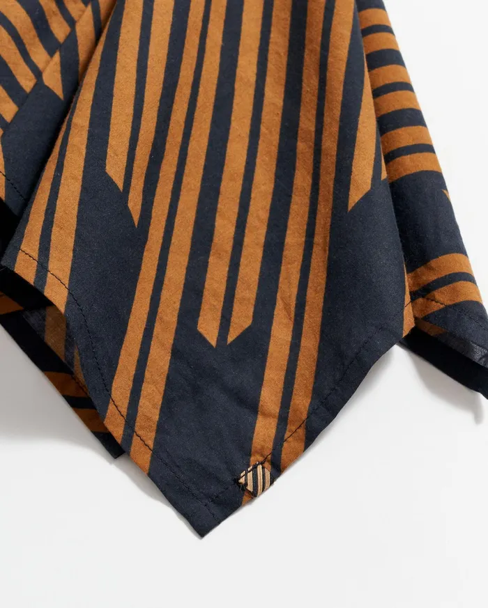 Men Heirloom Stripe Bandana Blackgold Billy Reid Accessories