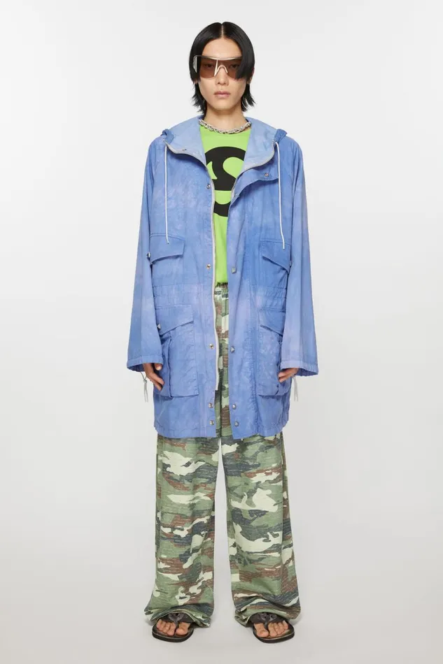 Men Hooded Jacket Sweet Blue Acne Studios Outerwear