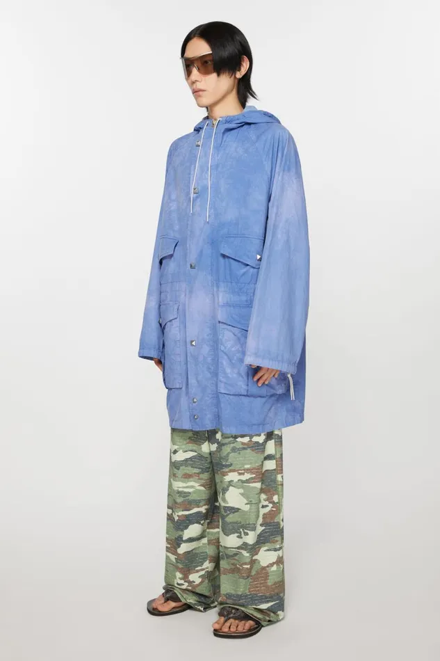 Men Hooded Jacket Sweet Blue Acne Studios Outerwear