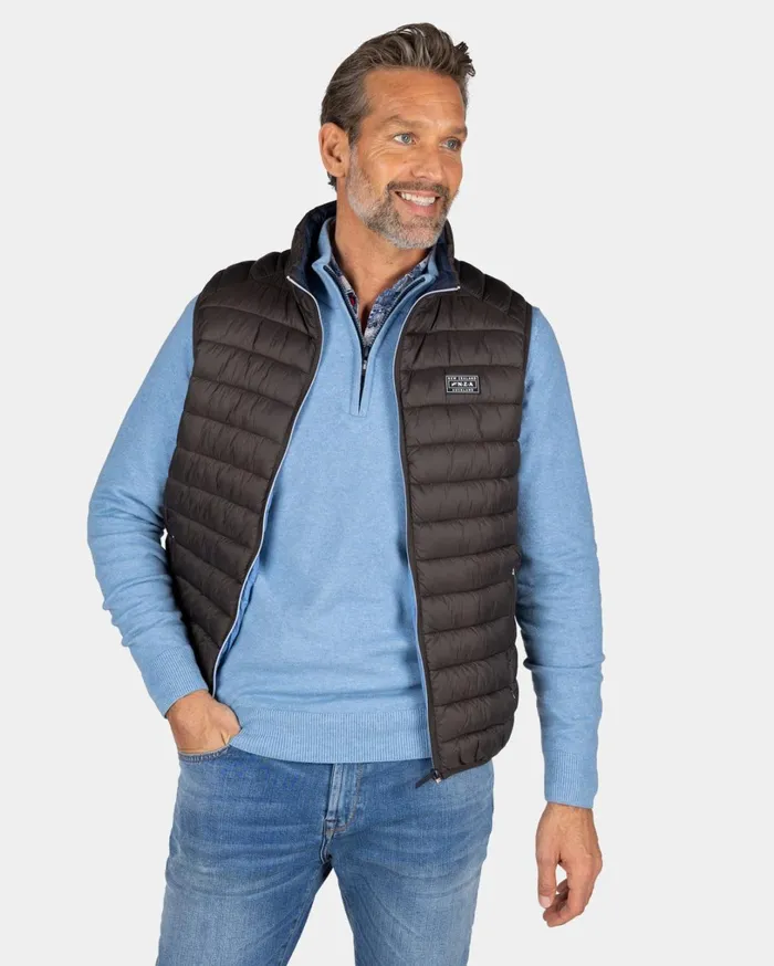 Men Jackets NZA New Zealand Auckland Brown Padded Vest 8211 Mud