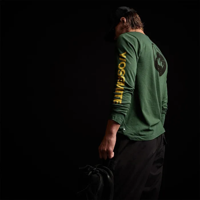 MEN James Perse GRAPHICS YOSEMITE Long Sleeve Crew Neck Rugby