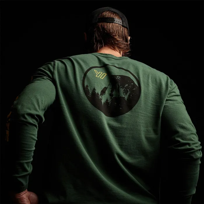MEN James Perse GRAPHICS YOSEMITE Long Sleeve Crew Neck Rugby