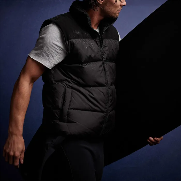 MEN James Perse JACKETSOUTERWEAR Arctic Surf Puffer Vest Black